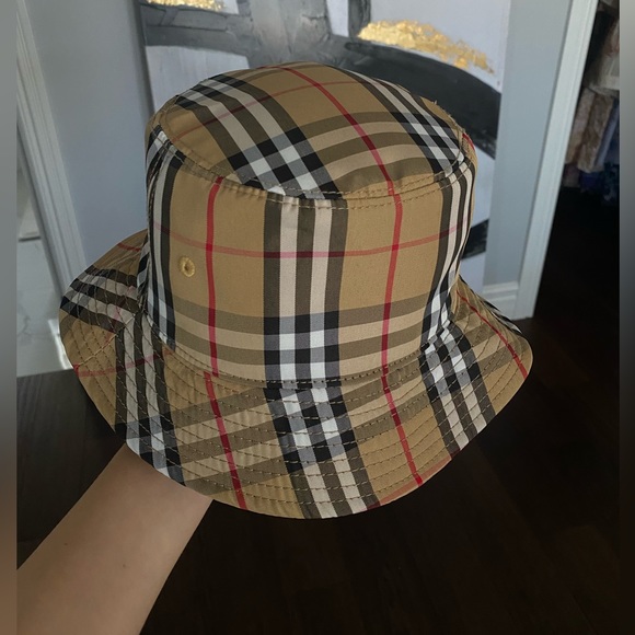 SOLD. Burberry Vintage Check Bucket Hat. - Picture 7 of 8